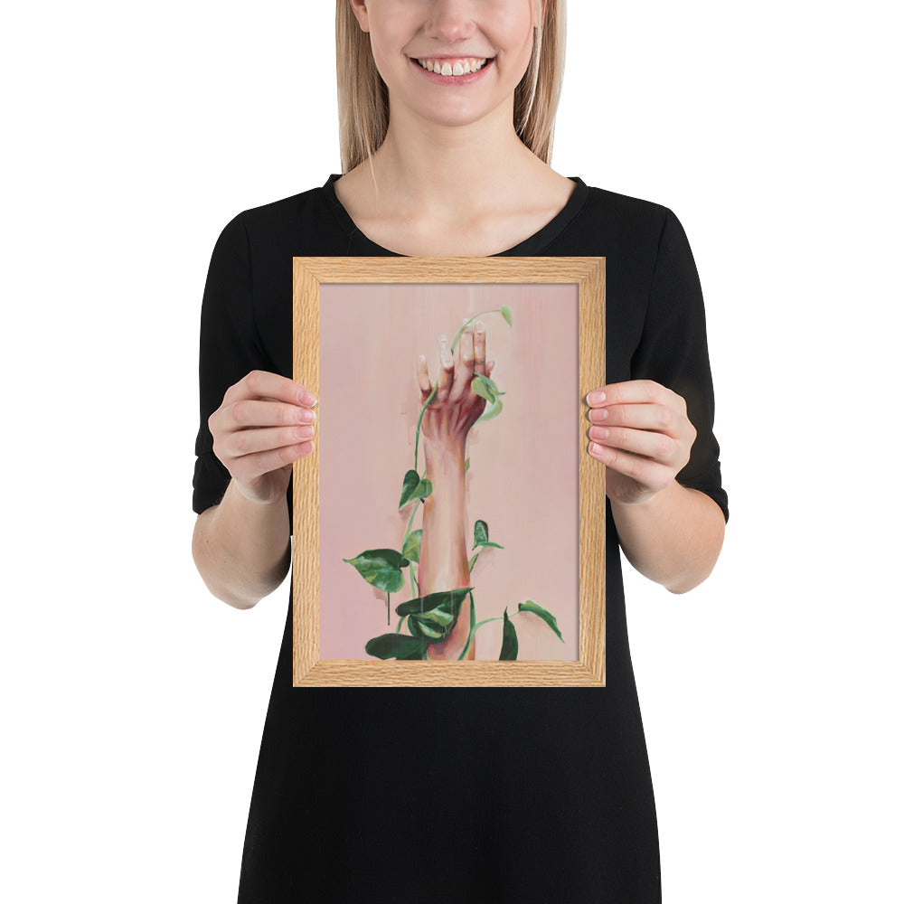 Verdant Hand — The Touch That Grows Worlds – Framed