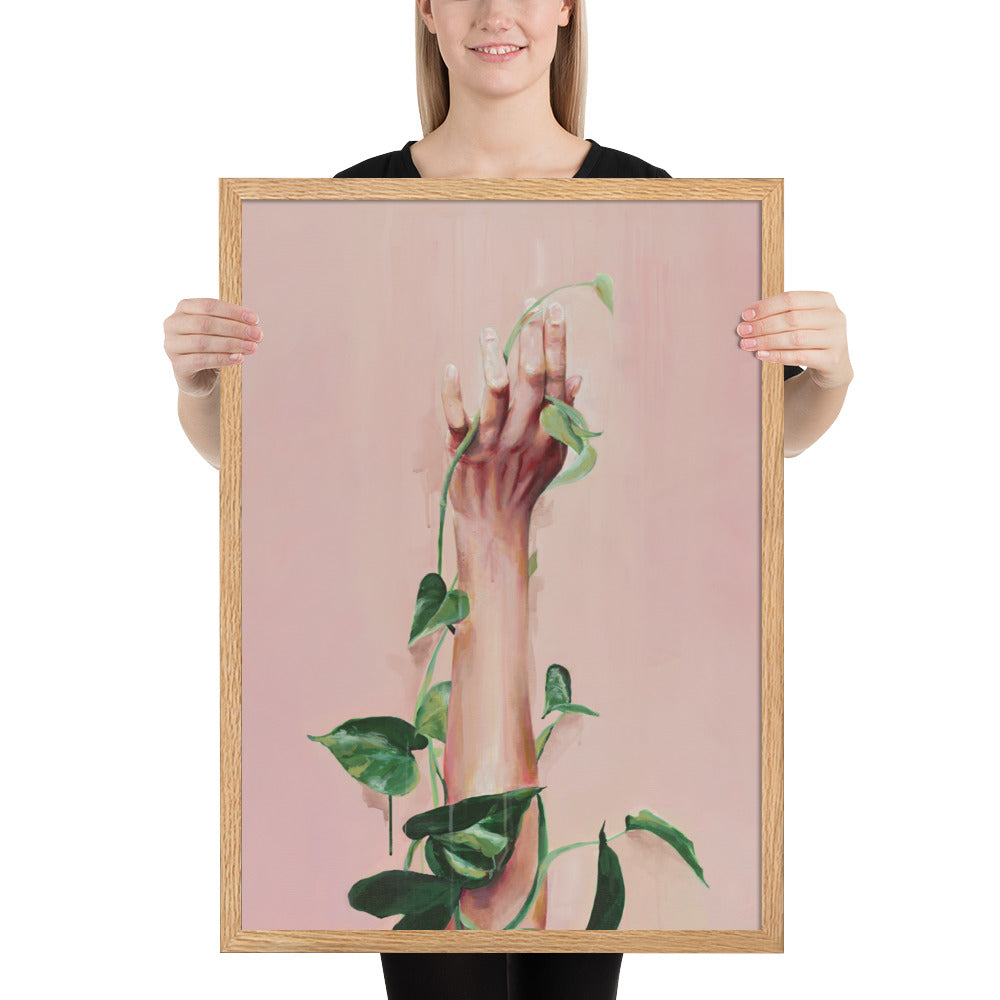Verdant Hand — The Touch That Grows Worlds – Framed