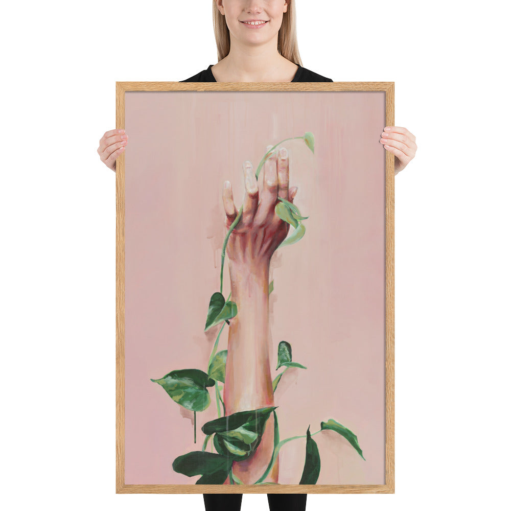 Verdant Hand — The Touch That Grows Worlds – Framed