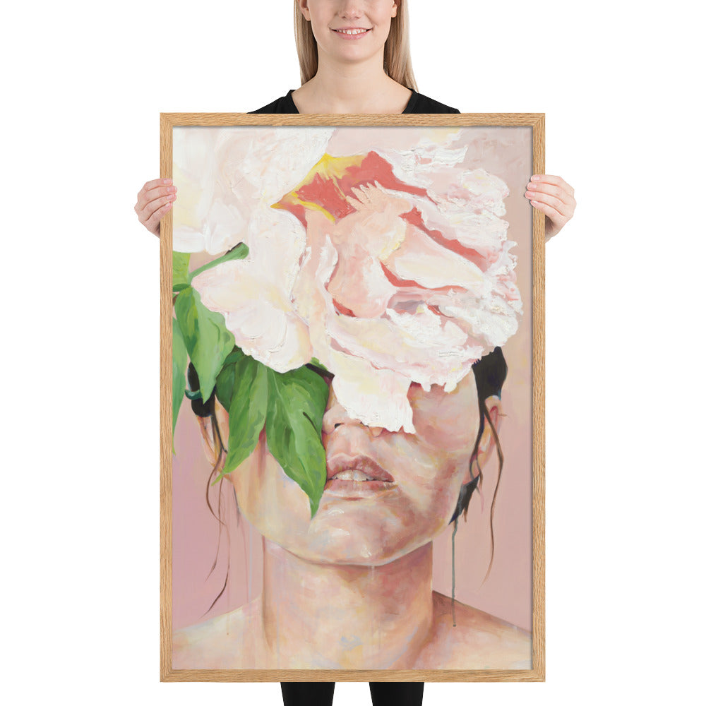 Veiled in Bloom, Keeper of the Hidden Face – Framed
