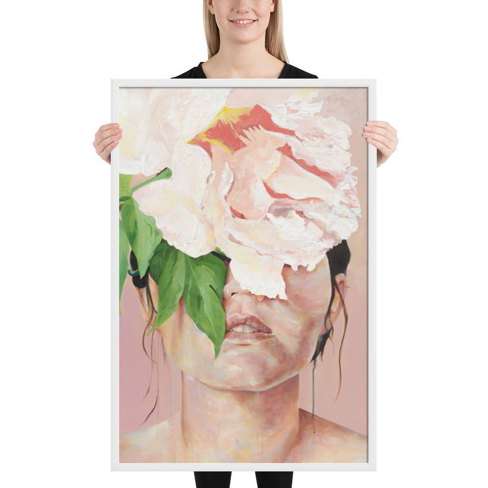 Veiled in Bloom, Keeper of the Hidden Face – Framed